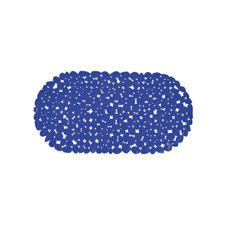 spirella Tapis Fond de baignoire Pvc GALETS 35x68cm Bleu Marine MSV
