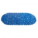 MSV Tapis Fond de baignoire Pvc GALETS 35x68cm Bleu Marine MSV