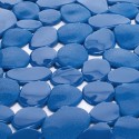 MSV Tapis Fond de baignoire Pvc GALETS 35x68cm Bleu Marine MSV