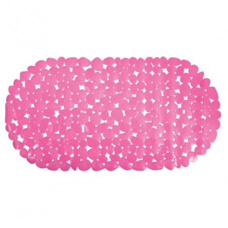 MSV Tapis Fond de baignoire PVC GALETS 35x68cm Fuschia MSV