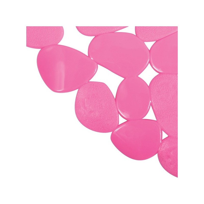 MSV Tapis Fond de baignoire PVC GALETS 35x68cm Fuschia MSV