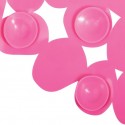 MSV Tapis Fond de baignoire PVC GALETS 35x68cm Fuschia MSV