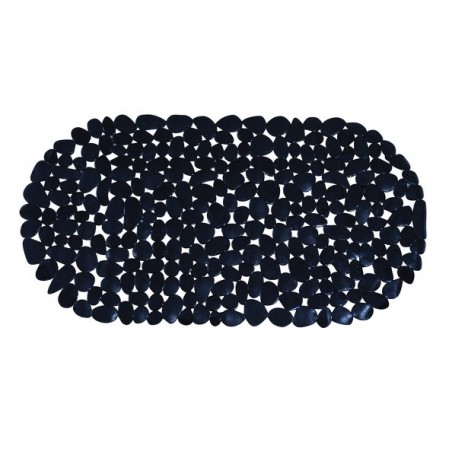 MSV Tapis Fond de baignoire PVC GALETS 35x68cm Noir MSV