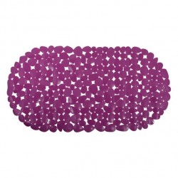 MSV Tapis fond de baignoire PVC GALETS 35x68cm Violet