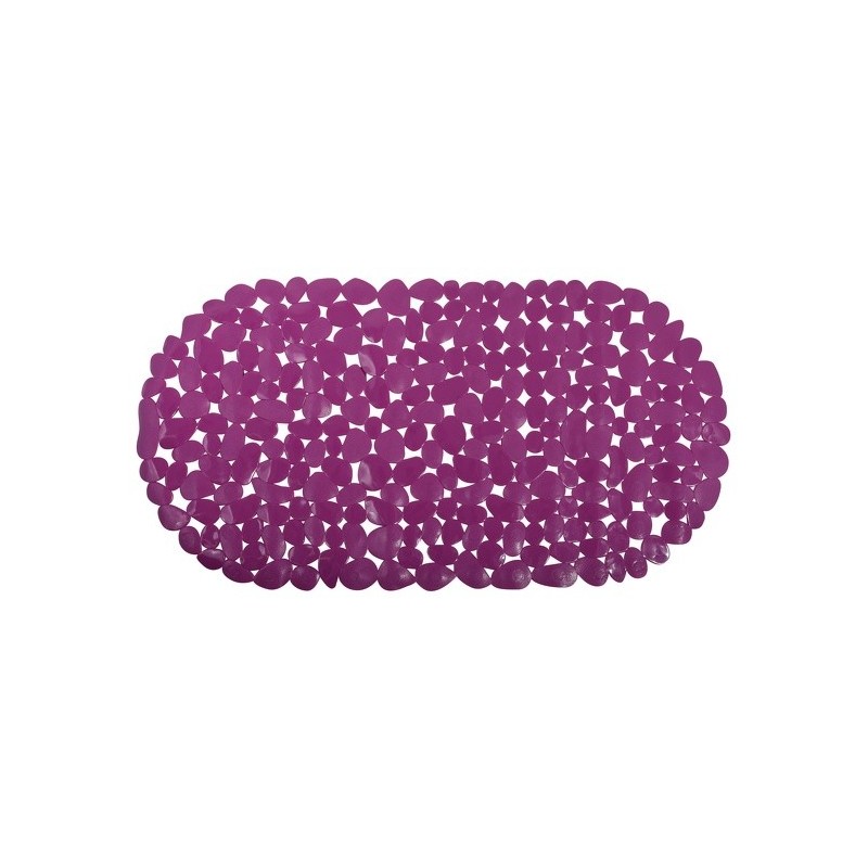 MSV Tapis fond de baignoire PVC GALETS 35x68cm Violet MSV