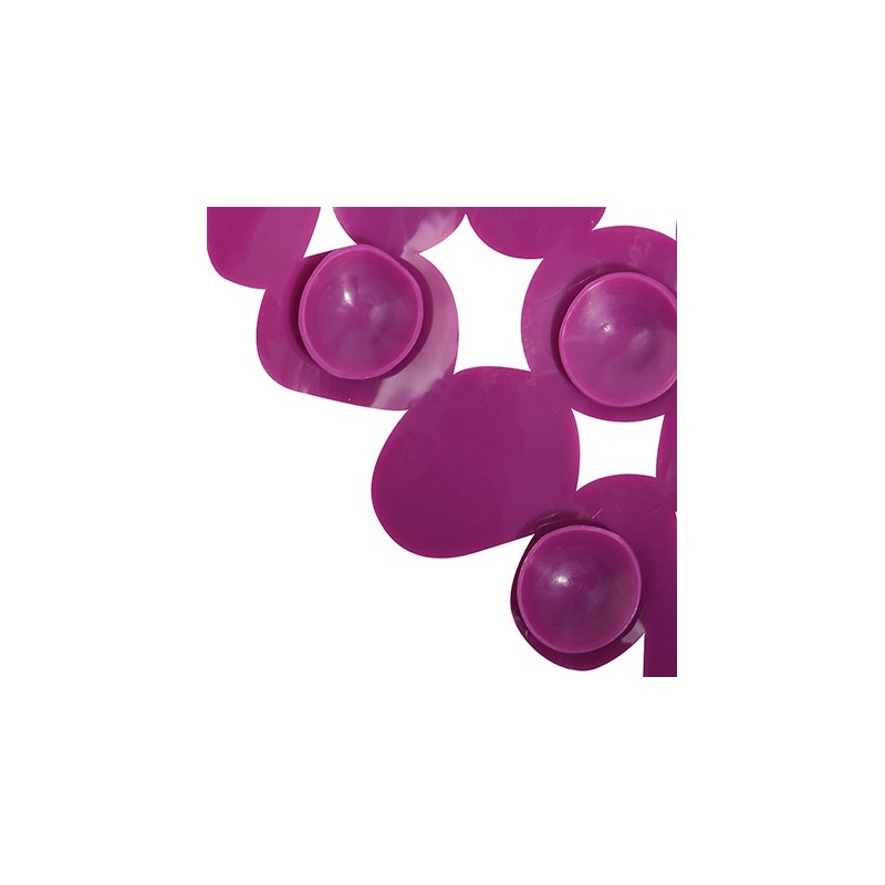 MSV Tapis fond de baignoire PVC GALETS 35x68cm Violet MSV