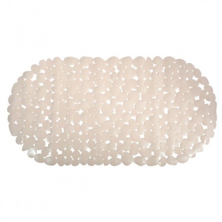 MSV Tapis Fond de baignoire PVC GALETS 39x99cm Beige MSV