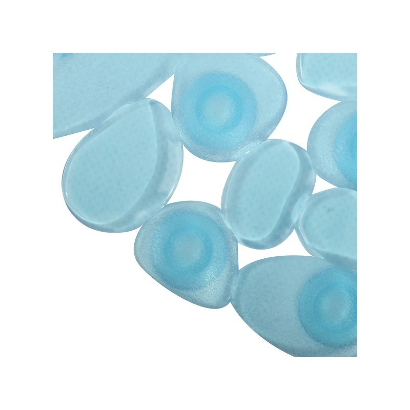 MSV Tapis Fond de baignoire PVC GALETS 39x99cm  Bleu transparent MSV