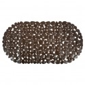Tapis Fond de baignoire PVC GALETS 39x99cm Chocolat MSV MSV