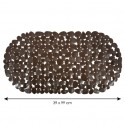Tapis Fond de baignoire PVC GALETS 39x99cm Chocolat MSV MSV
