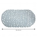 MSV Tapis Fond de baignoire PVC GALETS 39x99cm Gris MSV