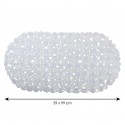 MSV Tapis Fond de baignoire PVC GALETS 39x99cm Transparent MSV
