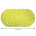 MSV Tapis Fond de baignoire PVC GALETS 39x99cm Vert MSV