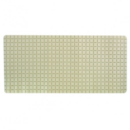 MSV Tapis Fond de baignoire antidérapant Caoutchouc QUADRO 36x76cm Beige MSV