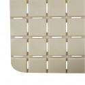MSV Tapis Fond de baignoire antidérapant Caoutchouc QUADRO 36x76cm Beige MSV