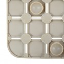 MSV Tapis Fond de baignoire antidérapant Caoutchouc QUADRO 36x76cm Beige MSV