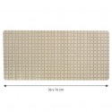 MSV Tapis Fond de baignoire antidérapant Caoutchouc QUADRO 36x76cm Beige MSV
