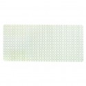 MSV Tapis Fond de baignoire antidérapant Caoutchouc QUADRO 36x76cm Blanc MSV