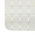 MSV Tapis Fond de baignoire antidérapant Caoutchouc QUADRO 36x76cm Blanc MSV