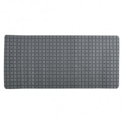 Tapis Fond de baignoire antidérapant Caoutchouc QUADRO 36x76cm Gris MSV MSV