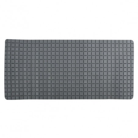 MSV Tapis Fond de baignoire antidérapant Caoutchouc QUADRO 36x76cm Gris MSV