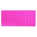 MSV Tapis Fond de baignoire antidérapant Caoutchouc QUADRO 36x76Cm Fuschia MSV