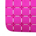MSV Tapis Fond de baignoire antidérapant Caoutchouc QUADRO 36x76Cm Fuschia MSV