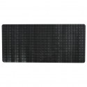 MSV Tapis Fond de baignoire antidérapant Caoutchouc QUADRO 36x76cm Noir MSV