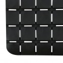 MSV Tapis Fond de baignoire antidérapant Caoutchouc QUADRO 36x76cm Noir MSV