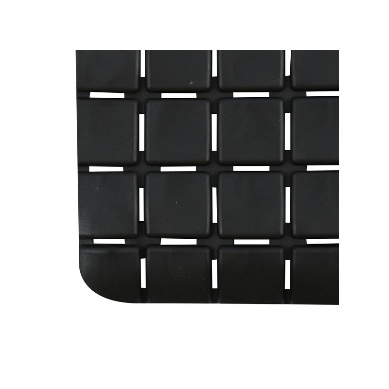 Tapis Fond de baignoire antidérapant Caoutchouc QUADRO 36x76cm Noir MSV MSV