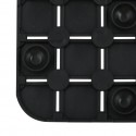 MSV Tapis Fond de baignoire antidérapant Caoutchouc QUADRO 36x76cm Noir MSV