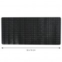 MSV Tapis Fond de baignoire antidérapant Caoutchouc QUADRO 36x76cm Noir MSV