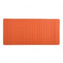 MSV Tapis Fond de baignoire antidérapant Caoutchouc QUADRO 36x76cm Orange MSV