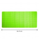MSV Tapis Fond de baignoire antidérapant Caoutchouc QUADRO 36x76cm Vert MSV