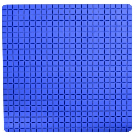 Tapis Fond de douche antidérapant Caoutchouc QUADRO 54x54cm Bleu MSV MSV