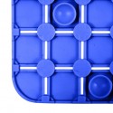 Tapis Fond de douche antidérapant Caoutchouc QUADRO 54x54cm Bleu MSV MSV