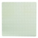 MSV Tapis Fond de douche antidérapant Caoutchouc QUADRO 54x54cm Blanc MSV