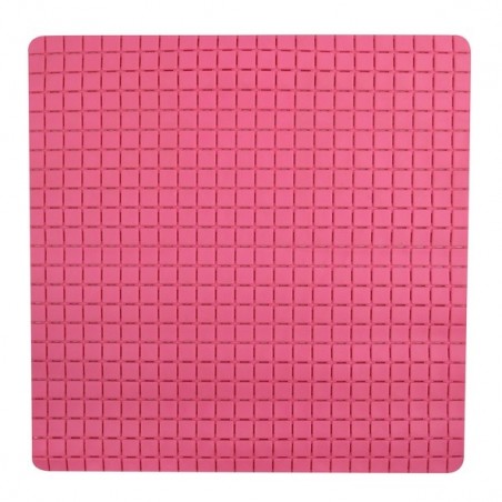 Tapis Fond de douche antidérapant Caoutchouc QUADRO 54x54cm Rose Fuschia MSV MSV