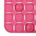 Tapis Fond de douche antidérapant Caoutchouc QUADRO 54x54cm Rose Fuschia MSV MSV