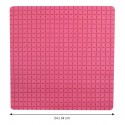 Tapis Fond de douche antidérapant Caoutchouc QUADRO 54x54cm Rose Fuschia MSV MSV