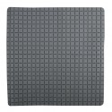 MSV Tapis Fond de douche antidérapant Caoutchouc QUADRO 54x54cm Gris MSV