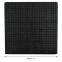 Tapis Fond de douche antidérapant Caoutchouc QUADRO 54x54cm Noir MSV MSV