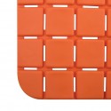 Tapis Fond de douche antidérapant Caoutchouc QUADRO 54x54cm Orange MSV MSV