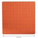 Tapis Fond de douche antidérapant Caoutchouc QUADRO 54x54cm Orange MSV MSV