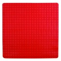 Tapis Fond de douche antidérapant Caoutchouc QUADRO 54x54cm Rouge MSV MSV