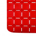 Tapis Fond de douche antidérapant Caoutchouc QUADRO 54x54cm Rouge MSV MSV