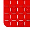 Tapis Fond de douche antidérapant Caoutchouc QUADRO 54x54cm Rouge MSV MSV