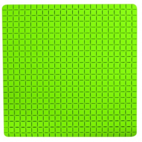 MSV Tapis Fond de douche antidérapant Caoutchouc QUADRO 54x54cm Vert MSV