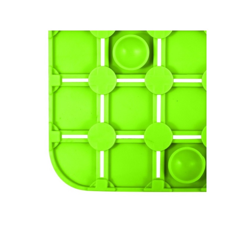 MSV Tapis Fond de douche antidérapant Caoutchouc QUADRO 54x54cm Vert MSV