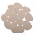 Lot de 4 Tapis antiderapants de douche ou baignoire PVC GALETS 12x13cm Beige MSV MSV